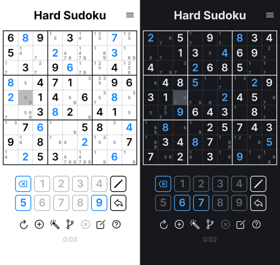 Screenshot of Hard Sudoku